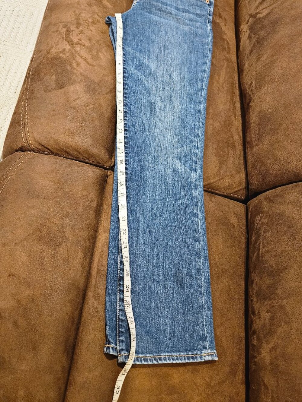 Lucky Brand Sweet N Straight Jeans Blue Mid Low Rise Stretch Size 10 / 30 R - Picture 13 of 15